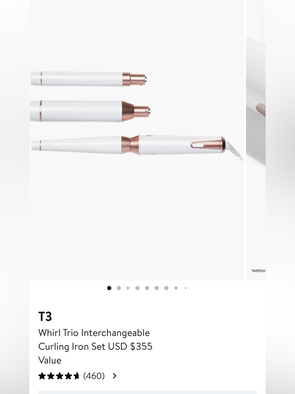 T3 Whirl Trio Interchange Curling Iron Set